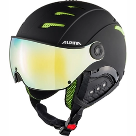 Casque de Ski Alpina Unisex Jump 2.0 Hm Black Lime Matt