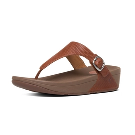 FitFlop The Skinny Leather Dark Tan