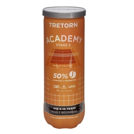 Balle de Tennis Tretorn Academy Orange 3 Tube