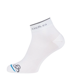 Sokken Odlo Short Allround Sport Socks Mid Bas White