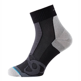 Socken Odlo Unisex Short Running Black Grey Melange-Schuhgröße 36 - 38