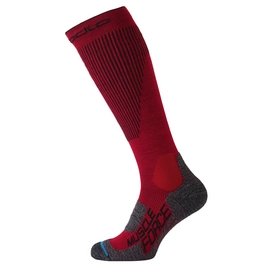 Sok Odlo Unisex Extra Long Muscle Force Ski Warm Fiery Red Black
