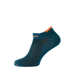 Sokken Odlo Socks Short Ceramicool Low Cut Blue Coral Orange Clown Fish