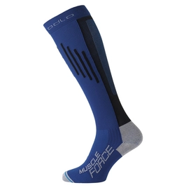 Sokken Odlo Socks Extra Long Muscle Force Light Sodalite Blue Black