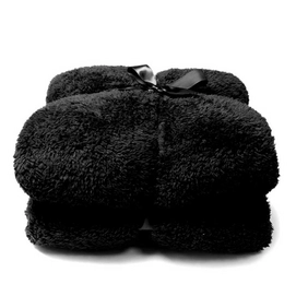 Kuscheldecke Unique Living Teddy Black
