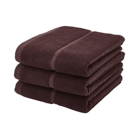 Handdoek Aquanova Adagio Aubergine (set van 3)