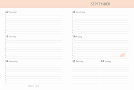 Schoolagenda Sweet And Gold (2018/2019)