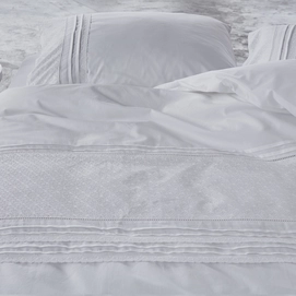 Taies d'oreiller Essenza Alexia White Percale (50 x 75 cm)