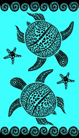 Strandlaken Le Comptoir De La Plage Atlantic Mosaic Turtle