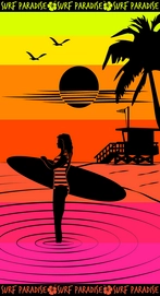 Strandlaken Le Comptoir De La Plage Sunup Paradise Sunset