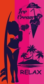Strandlaken Le Comptoir De La Plage Supertubos Strawberry