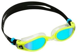 Zwembril Aqua Sphere Kaiman EXO Blue Titanium Mirrored Lens Yellow/Clear