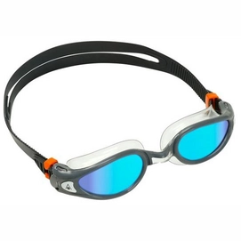 Taucherbrille Aqua Sphere Kaiman EXO Blue Titanium Mirrored Lens Grey / Clear