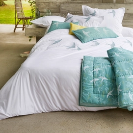 Taie d'oreiller Sylvie Thiriez Brodée A Ciel Ouvert Percale (65 x 65 cm)