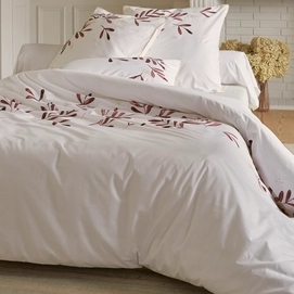 Housse de Couette Sylvie Thiriez Brodée Agathe Percale