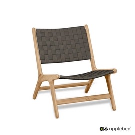 Lounge-Sessel Applebee Luc Armless Lounge Chair 63 Natural Charcoal