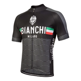 Fietsshirt Bianchi Milano Men Attone Zwart/Grijs