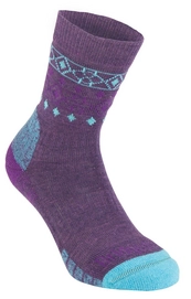 Chaussette Bridgedale Women Hike Lightweight Merino Endurance Purple Aqua