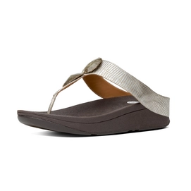 FitFlop Pierra Leather Pale Gold