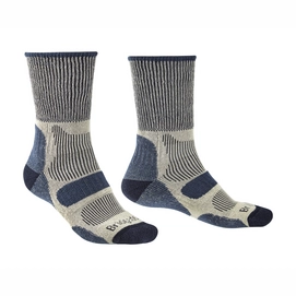 Socks Bridgedale Unisex Hike Lightweight Cotton Cool Comfort Indigo-Shoe Size 6.5 - 9