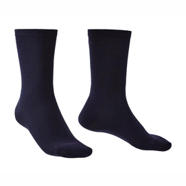 Chaussette Bridgedale Unisex Liner Base Layer Thermal Liner X 2 Navy-Pointure 36 - 39
