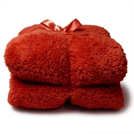 Plaid Unique Living Teddy Clay Red