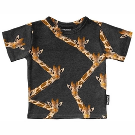 T-Shirt SNURK Bébé Giraffe Black-Taille 56