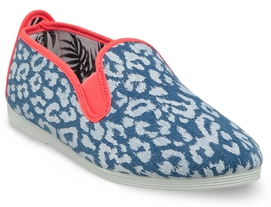 Instapper Dames Flossy Benissa Leopard Pink Trim