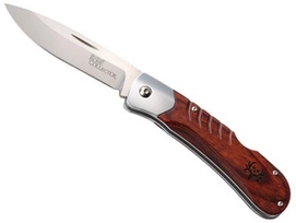 Vouwmes Bone Collector Nailnick Wood PE Bruin Benchmade