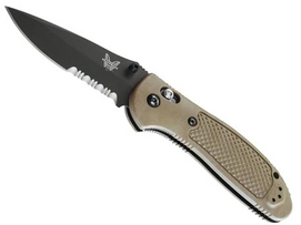 Vouwmes Benchmade Griptilian Sand Serrated
