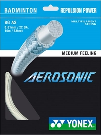 Badmintonsnaar Yonex Aerosonic White (0.61mm/m)