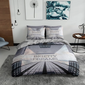 Dekbedovertrek Nightlife Big City Dreams Multi Katoen