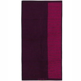Handtuch Esprit Bloki Black Aubergine Raspberry