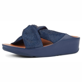 FitFlop Twiss™ Crystal Slide Midnight Navy