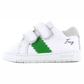 Baby Sneaker Shoesme Klittenband White Pastel Green-Schoenmaat 19