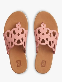 FitFlop Women Elodie Entwined Loops Toe-thongs Rose Pink