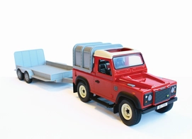 Britains Land Rover Met Trailer En Balen Big Farm
