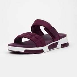 FitFlop Women Haylie Quilted Cube Slide Beetroot