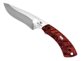 Jachtmes Buck Open Season Fixed Skinner Redwood