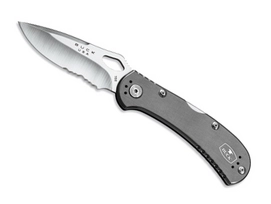 Vouwmes Buck Spitfire Gray Serrated