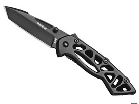 Vouwmes Buck Mini Bones Black PE Zwart