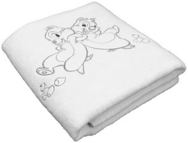 Babydeken Anel Knabbel en Babbel Grey Fleece