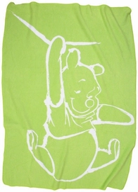 Babydeken Anel Silly Pooh Lime Katoen