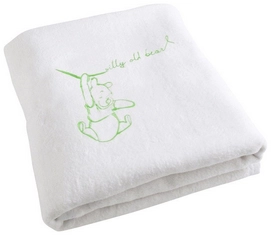 Babydeken Anel Silly Pooh Lime Fleece