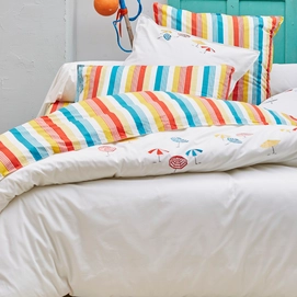 Housse de Couette Sylvie Thiriez Brodée Bain De Soleil Percale