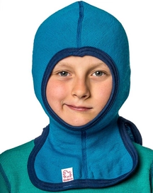 Sturmhaube Woolpower Kids 200 Dolphine Blue Large