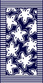 Strandlaken Le Comptoir De La Plage Stella Blauw