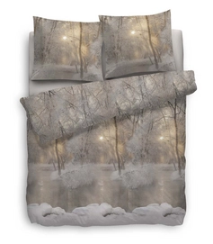 Bettwäsche Heckett & Lane Bear Taupe Flanell