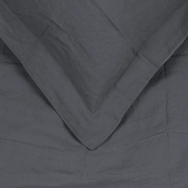 Kussensloop Passion For Linen Remy Anthracite Linon
