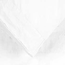 Kissenbezüge House in Style Como White Mako-Satin-80 x 80 cm